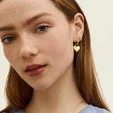 Outline Heart Stud Earrings | Sustainable Jewellery by Ottoman Hands