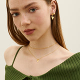 Evil Eye Heart Pendant Necklace - Gold | Ottoman Hands