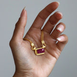Ruby Chain Necklace | Sustainable Jewellery by Ottoman Hands