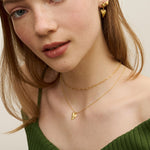 Evil Eye Heart Necklace and Earrings Set | Ottoman Hands Jewellery