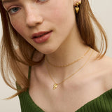 Evil Eye Heart Necklace and Earrings Set | Ottoman Hands Jewellery