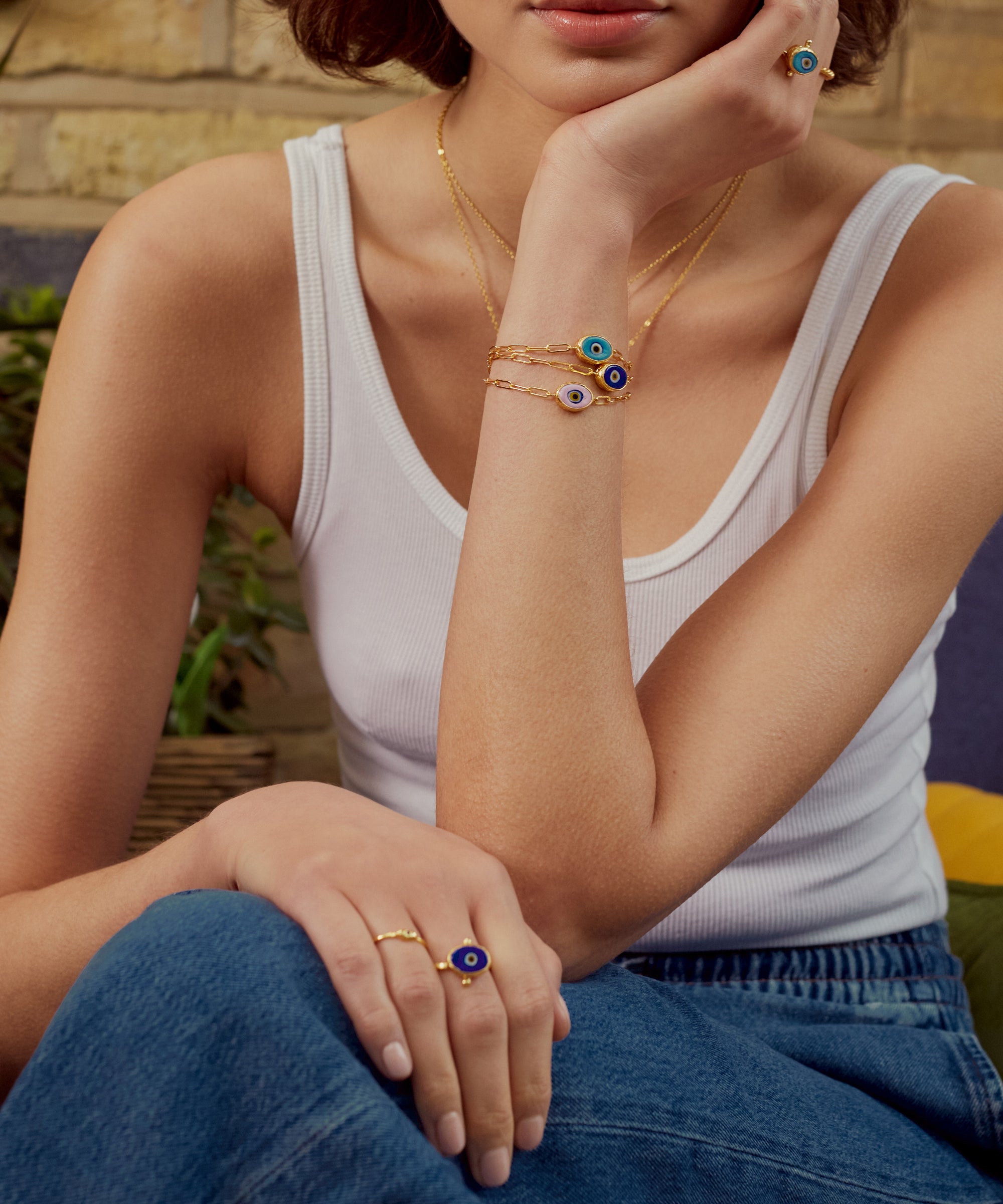 Alara Navy Evil Eye Bracelet | Sustainable Jewellery by Ottoman Hands