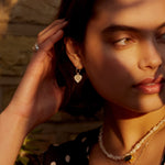 Infinity Love Knot Mixed Metal Silver Hoop Earrings | Sustainable Jewellery by Ottoman Hands