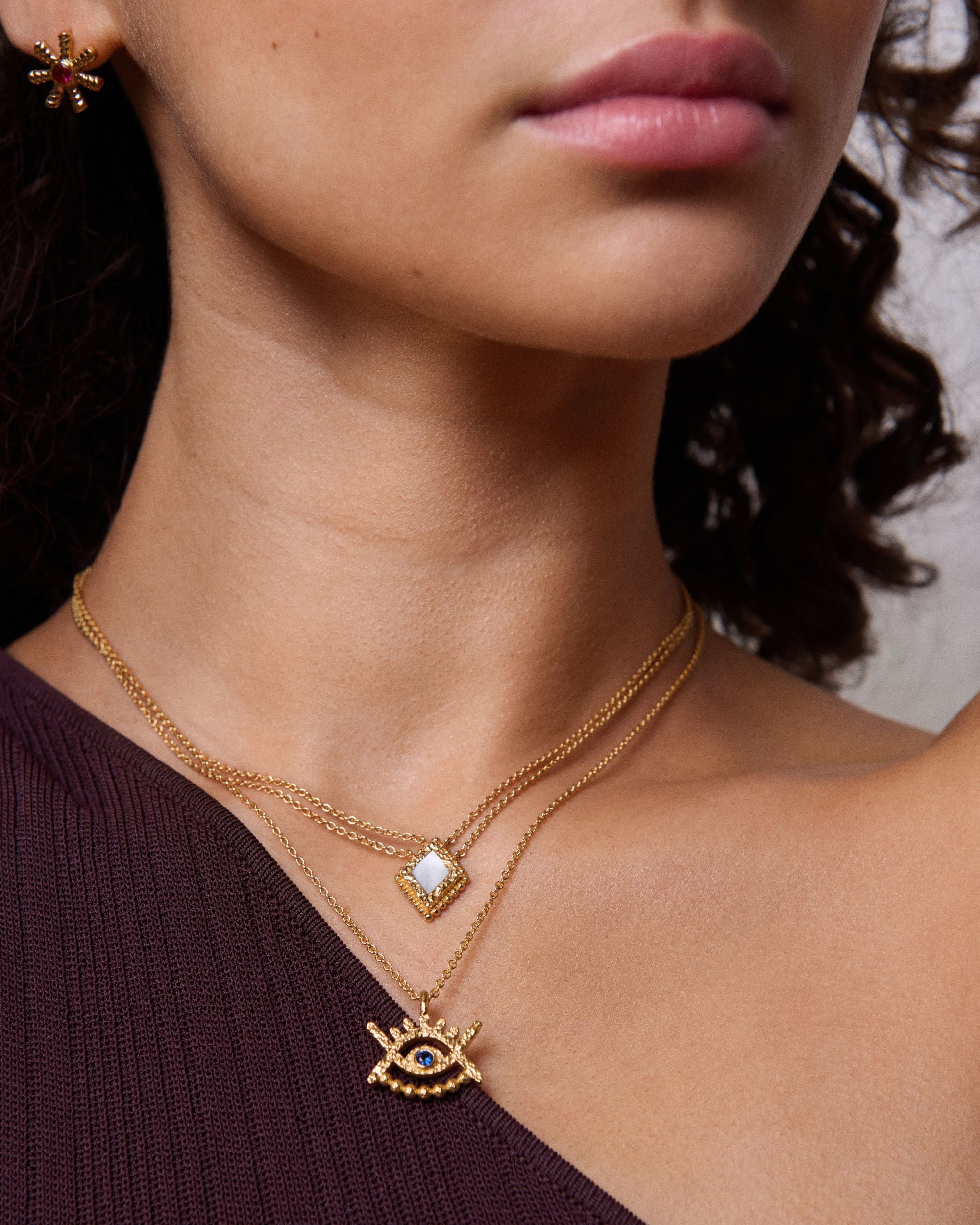 Stephanie Yeboah Adwoa Mother of Pearl Pendant Necklace | Sustainable Jewellery by Ottoman Hands