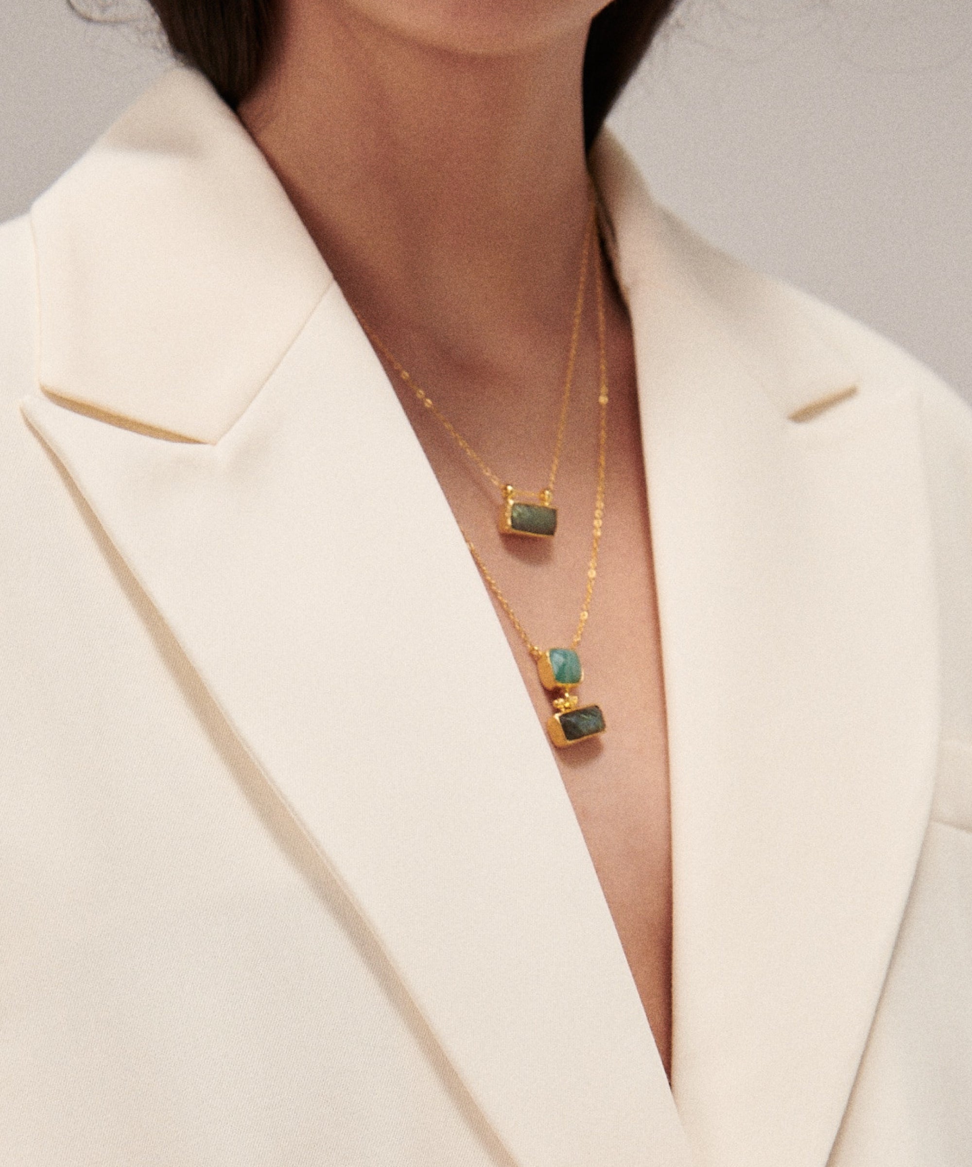 Alessa Labradorite Pendant Necklace | Sustainable Jewellery by Ottoman Hands