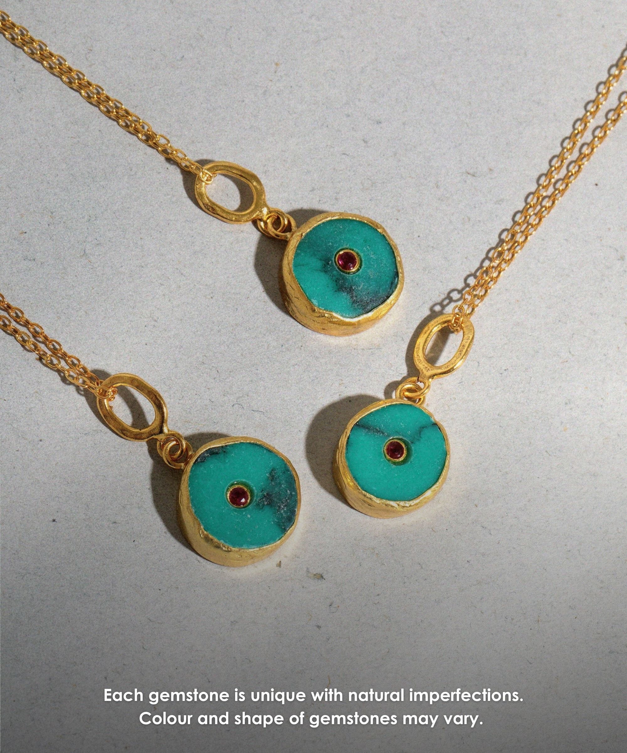 Amalfi Turquoise Pendant Necklace | Sustainable Jewellery by Ottoman Hands