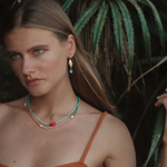 Angelica Hand and Evil Eye Huggie Earrings | Sustainable Jewellery by Ottoman Hands