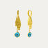 Angelica Hand and Evil Eye Huggie Earrings | Sustainable Jewellery by Ottoman Hands