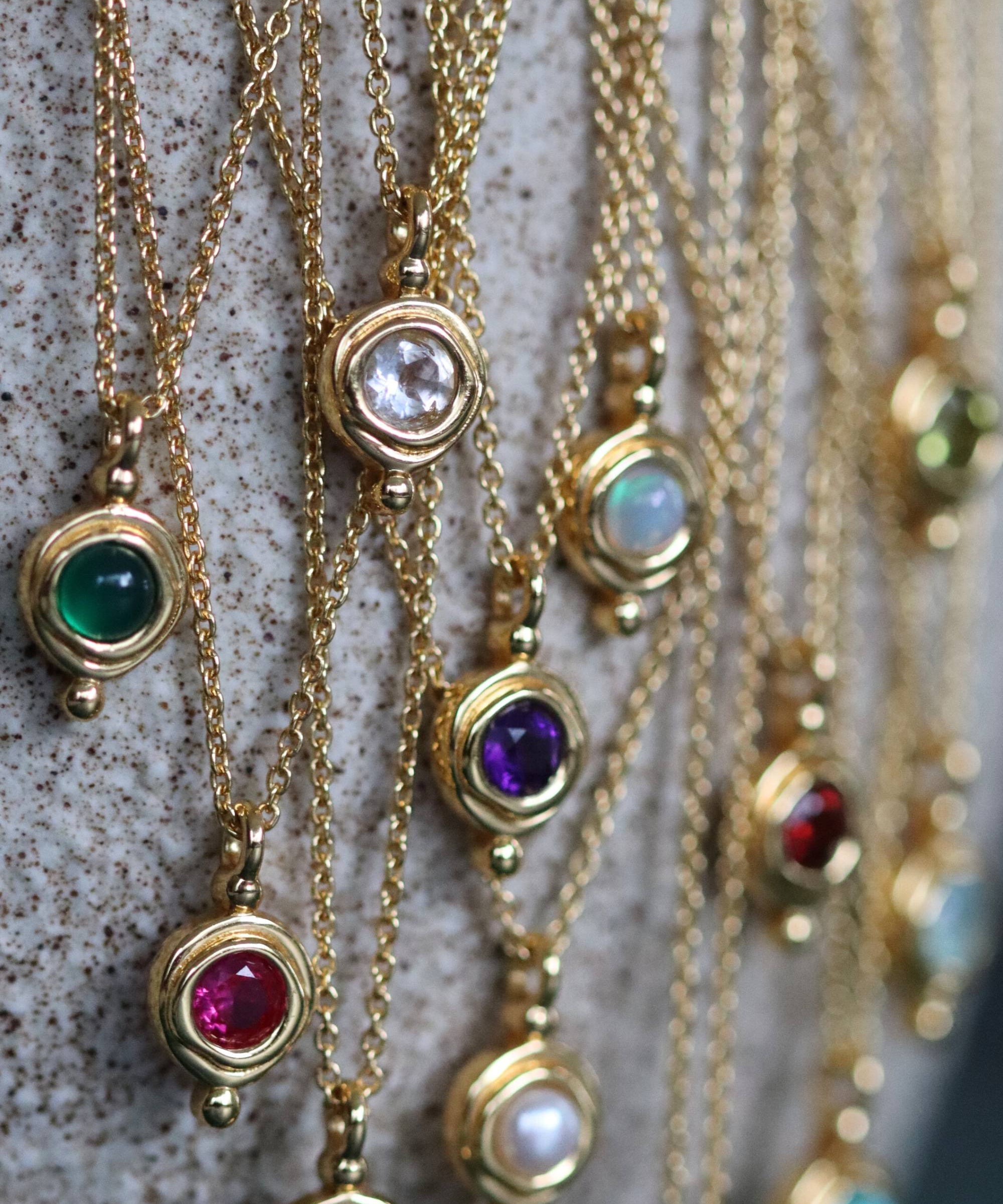 April Birthstone Pendant Necklace | Ottoman Hands Jewellery