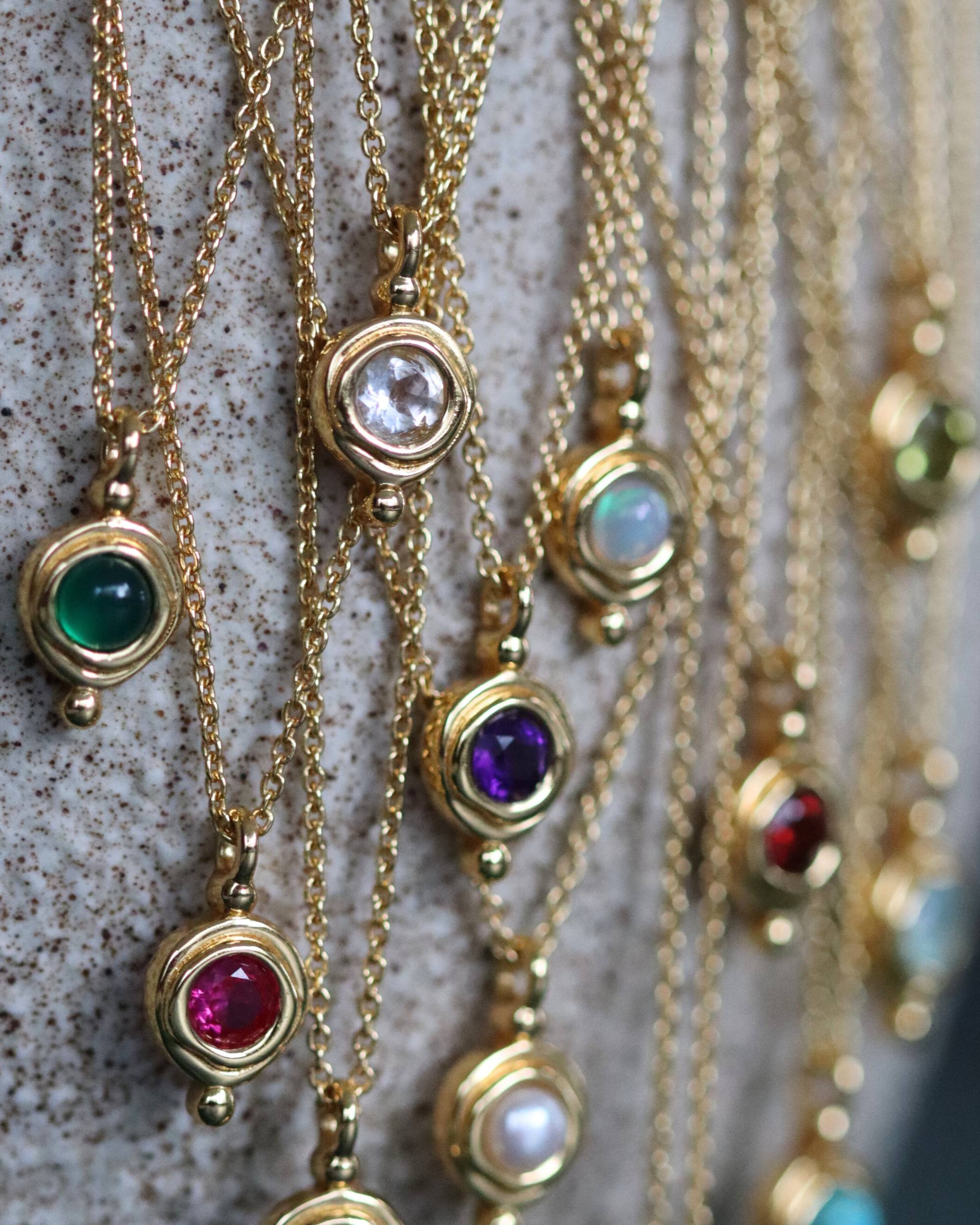 April Birthstone Pendant Necklace | Ottoman Hands Jewellery