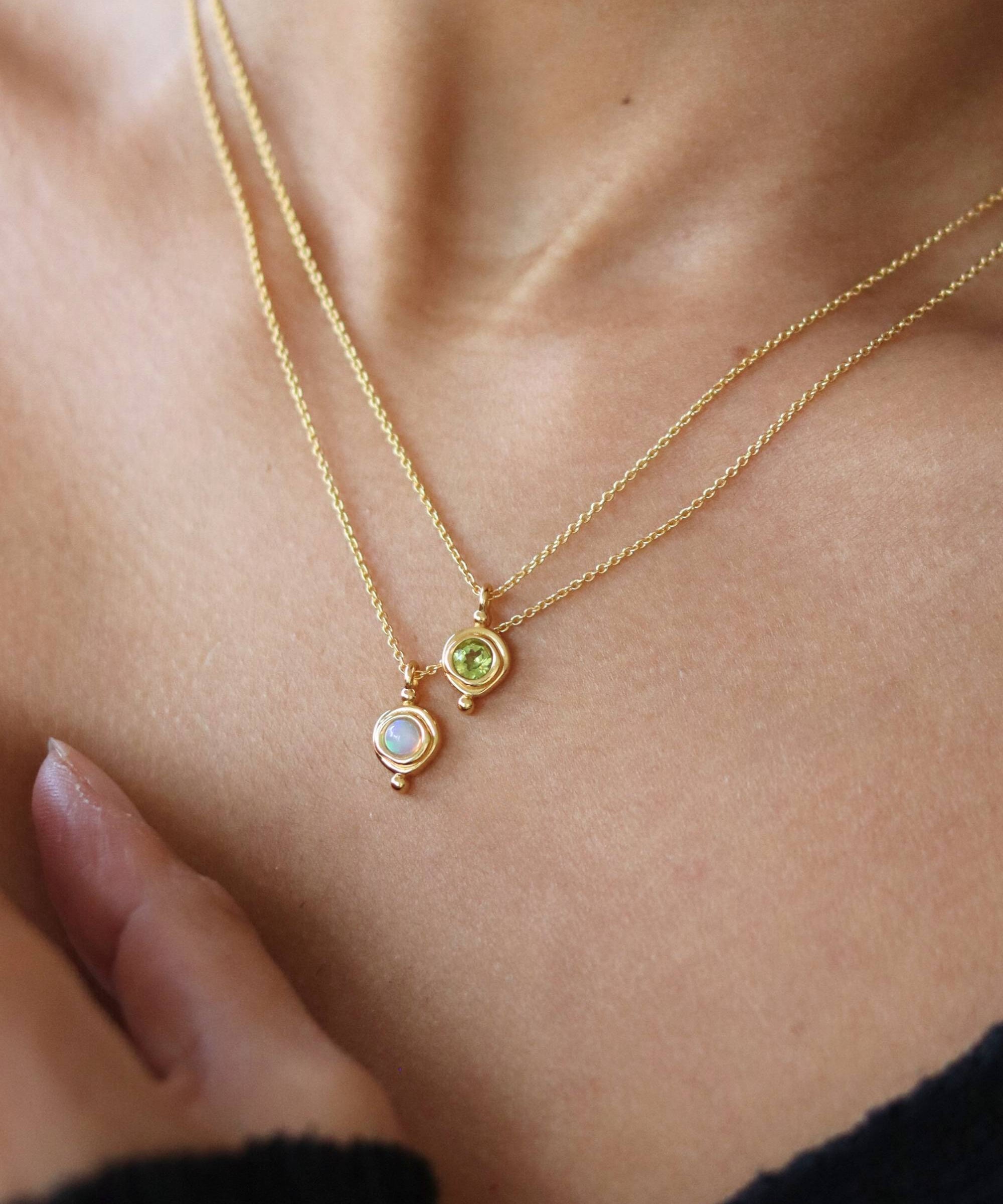 August Birthstone Pendant Necklace | Ottoman Hands Jewellery