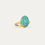 Aurelia Turquoise Cocktail Ring | Sustainable Jewellery by Ottoman Hands
