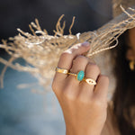 Aurelia Turquoise Cocktail Ring | Sustainable Jewellery by Ottoman Hands