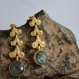 Avra Labradorite Drop Earrings | Sustainable Jewellery by Ottoman Hands