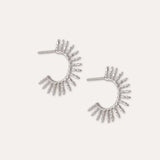 Aylin Sterling Silver Hoop Earrings