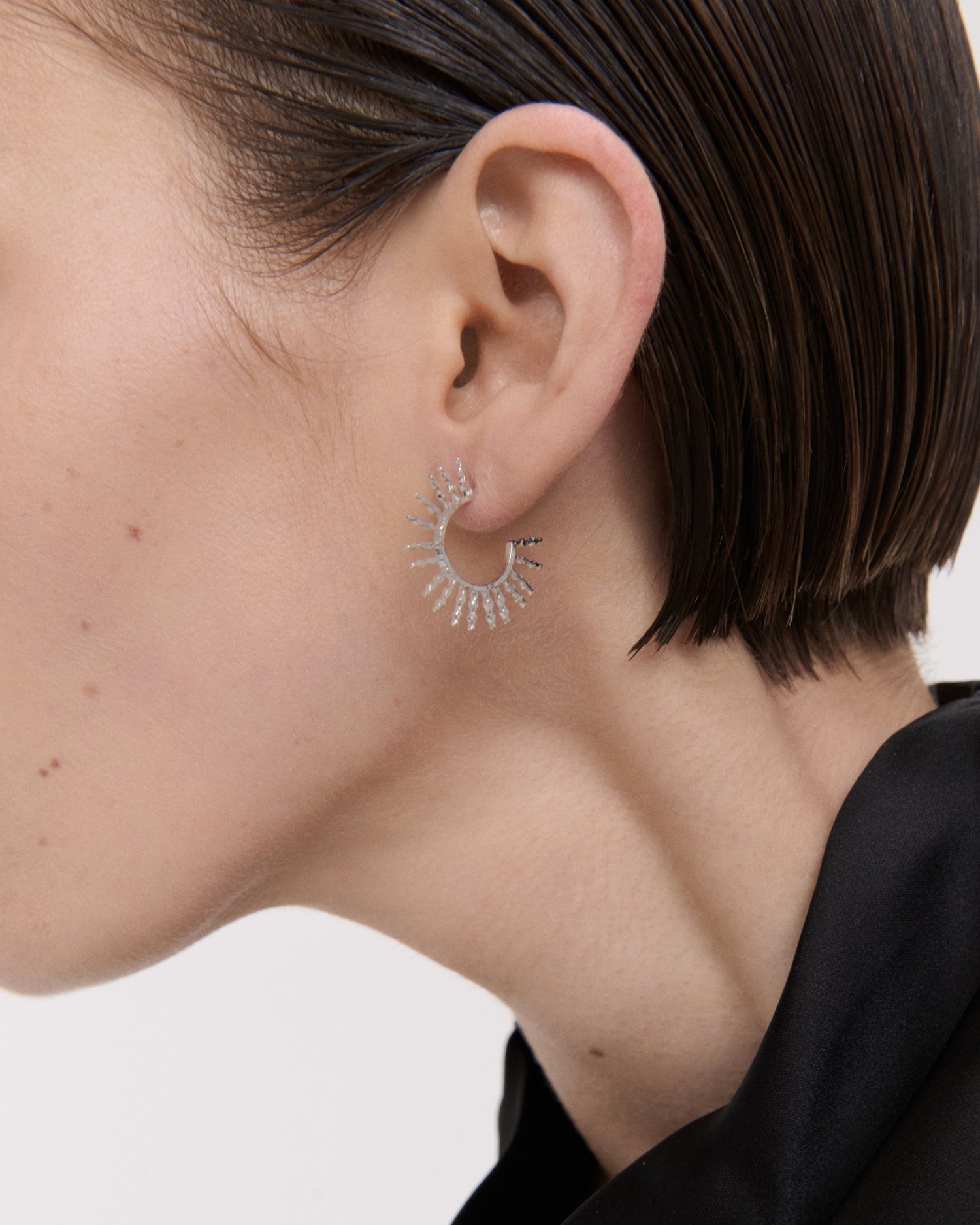 Aylin Sterling Silver Hoop Earrings| Ottoman Hands Jewellery