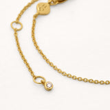 Diamond Evil Eye Solid Gold Chain Bracelet