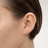 Moonstone Star Stud Earrings