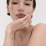 Diamond Evil Eye Solid Gold Chain Bracelet | Ottoman Hands Jewellery