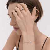 Diamond Evil Eye Solid Gold Chain Bracelet | Ottoman Hands Jewellery