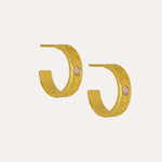 Moonstone Hoop Earrings | Sustainable Jewellery by Ottoman Hands