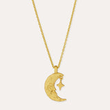 Crescent Moon Pendant Necklace | Sustainable Jewellery by Ottoman Hands