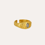 Moonstone Band Ring | Sustainable Jewellery by Ottoman Hands
