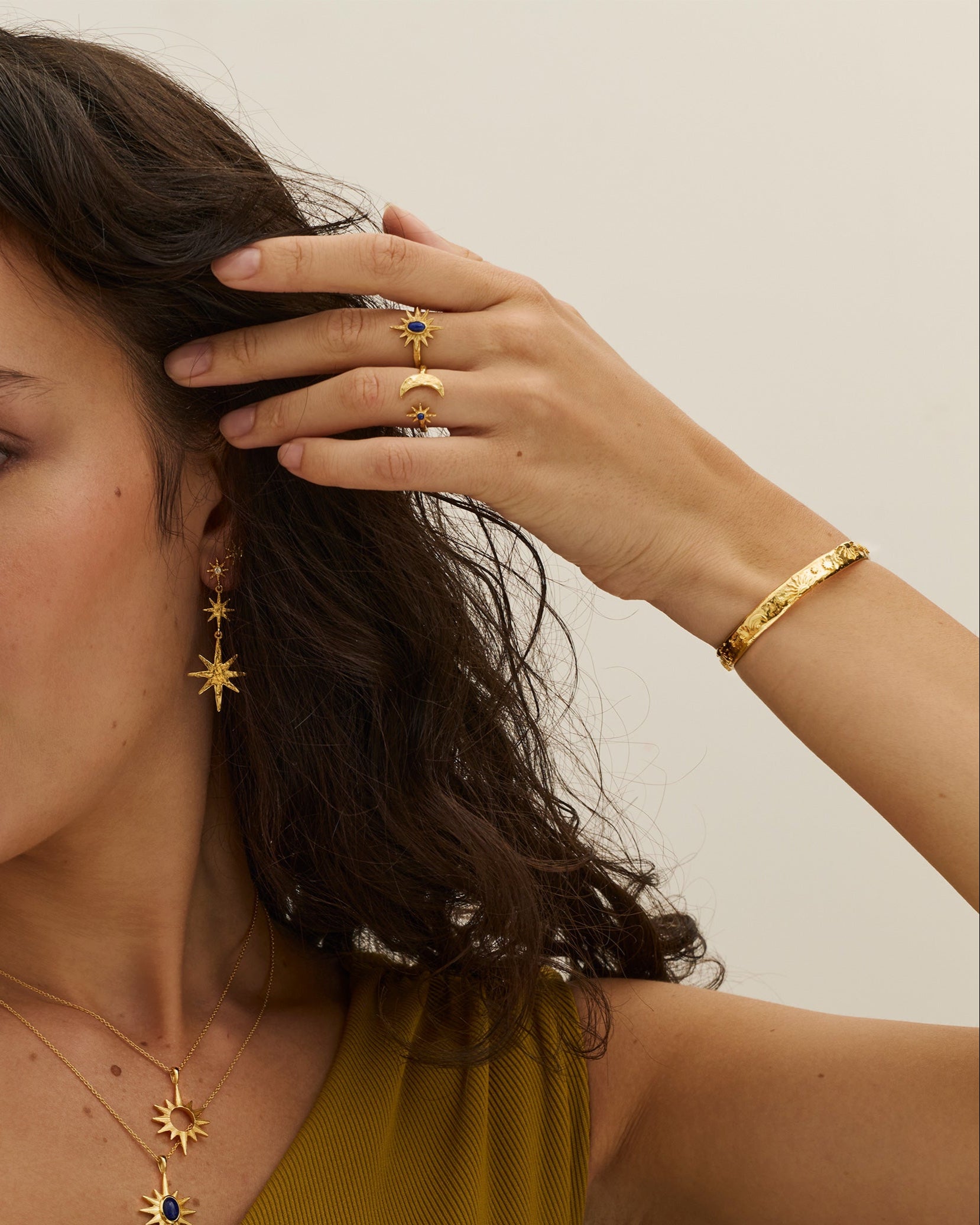 Celestial Cuff Bracelet | Sustainable Jewellery by Ottoman Hands