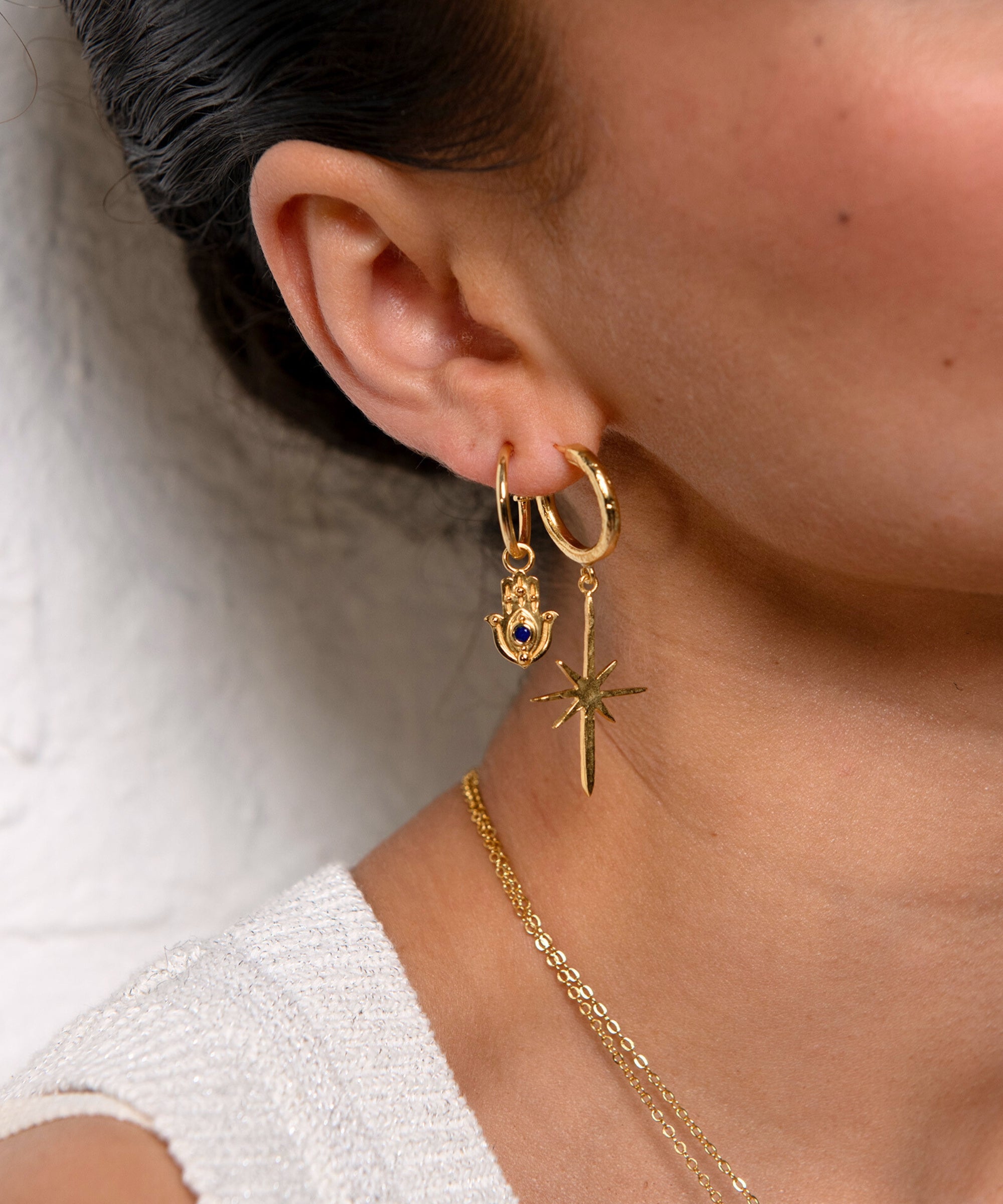 Northern Star Hoop Earrings | Sustainable Jewellery by Ottoman Hands