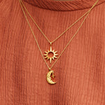 Crescent Moon Pendant Necklace | Sustainable Jewellery by Ottoman Hands