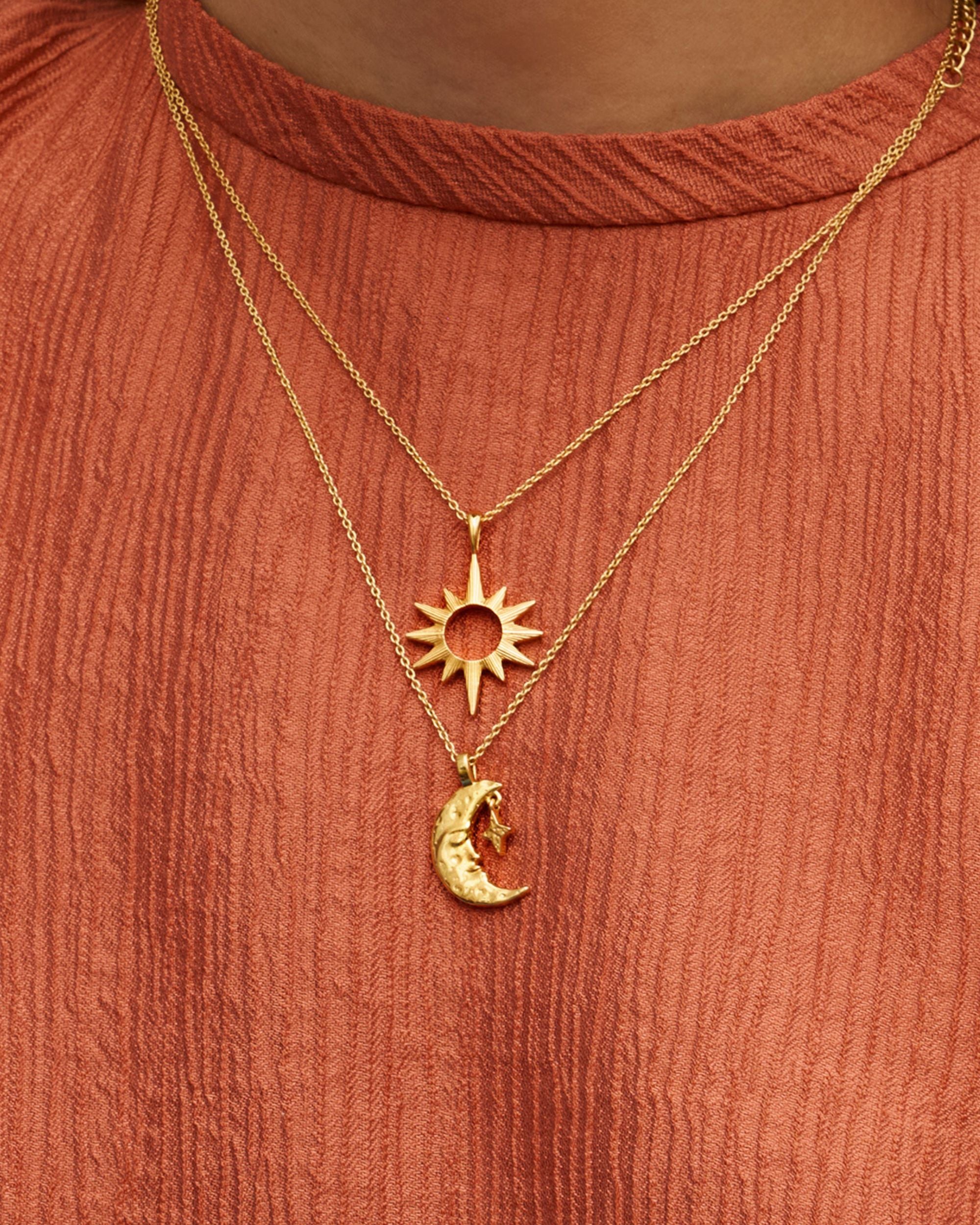 Crescent Moon Pendant Necklace | Sustainable Jewellery by Ottoman Hands