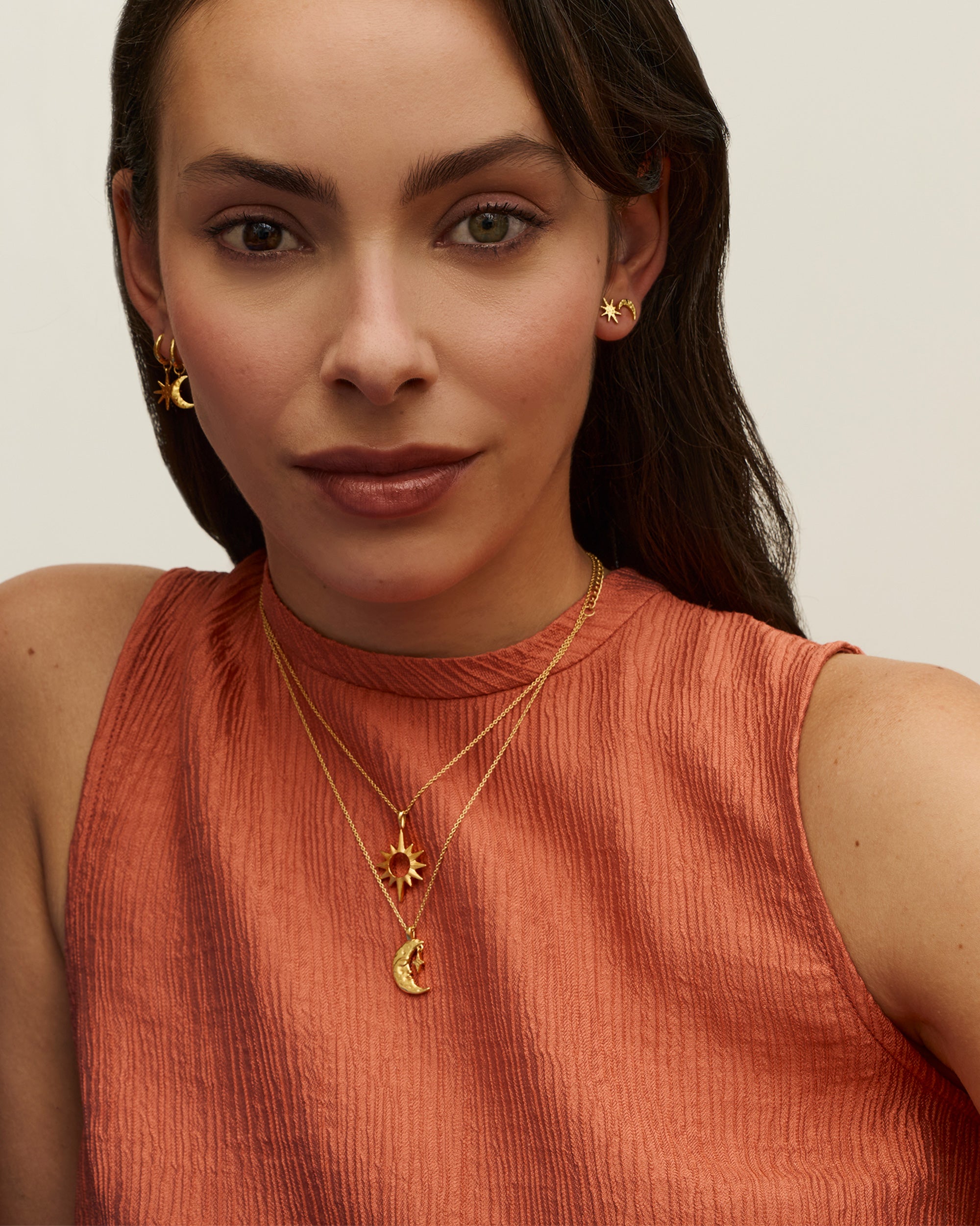 Crescent Moon Pendant Necklace | Sustainable Jewellery by Ottoman Hands