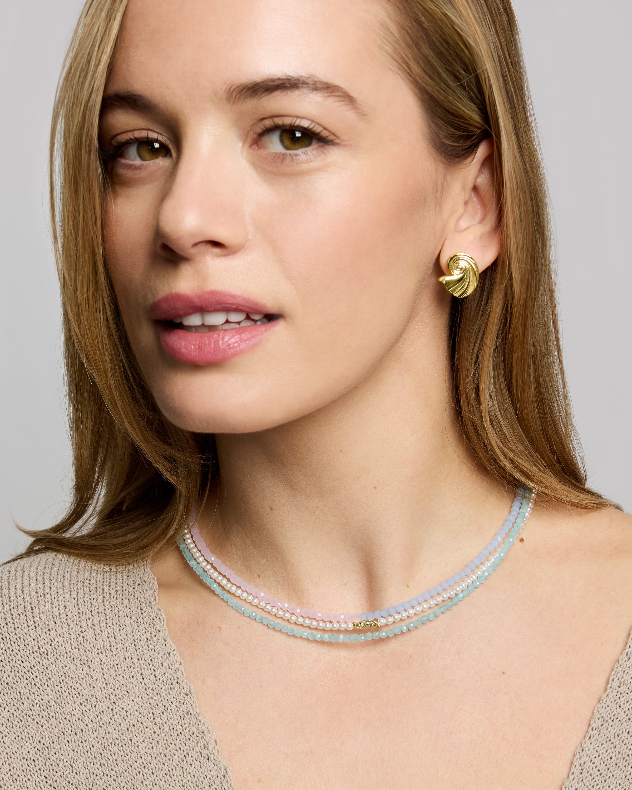 Waterproof Layered Beaded Necklace | Sustainable Jewellery by Ottoman Hands