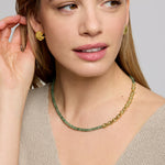 Waterproof Emerald Beaded Necklace | Sustainable Jewellery by Ottoman Hands