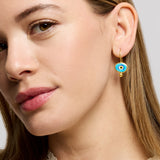 Alara Blue Evil Eye Drop Earrings