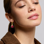 Eleanor Ruby Drop Stud Earrings | Sustainable Jewellery by Ottoman Hands