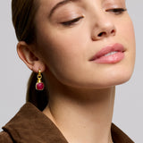 Eleanor Ruby Drop Stud Earrings | Sustainable Jewellery by Ottoman Hands