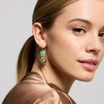 Nerissa Labradorite and Chalcedony Drop Earrings | Sustainable Jewellery by Ottoman Hands