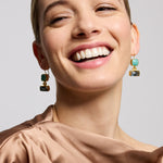Nerissa Labradorite and Chalcedony Drop Earrings | Sustainable Jewellery by Ottoman Hands