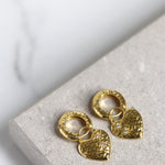 Crystal Heart Huggie Earrings | Ottoman Hands Jewellery