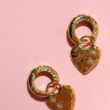 Crystal Heart Huggie Earrings | Ottoman Hands Jewellery