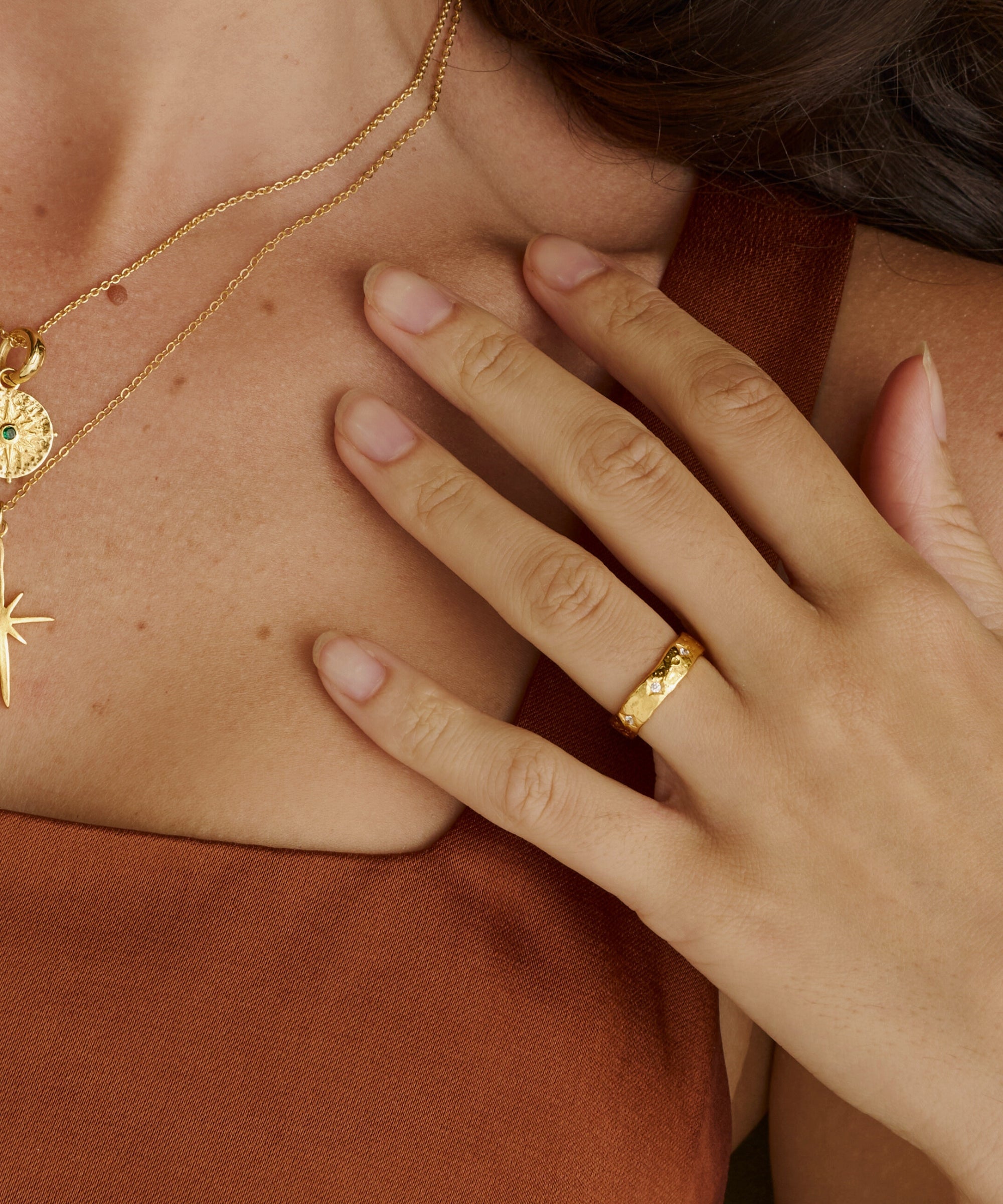 Crystal Star Band Ring | Ottoman Hands Jewellery