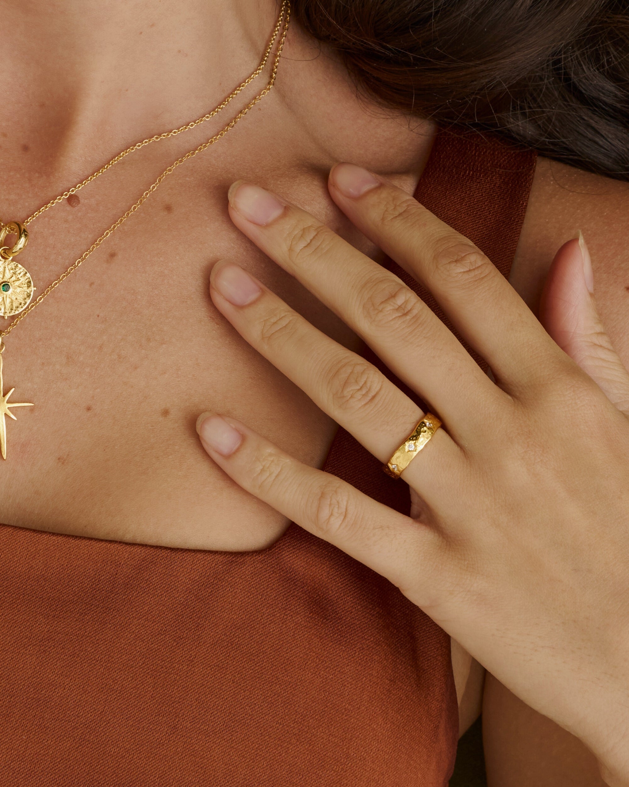 Crystal Star Band Ring | Ottoman Hands Jewellery