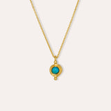 December Birthstone Pendant Necklace