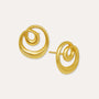 Dalia Twist Gold Stud Earrings | Sustainable Jewellery by Ottoman Hands