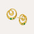 Dalia Twist Green Onyx Stud Earrings | Sustainable Jewellery by Ottoman Hands