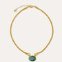 Daphne Emerald Chain Necklace | Sustainable Jewellery by Ottoman Hands