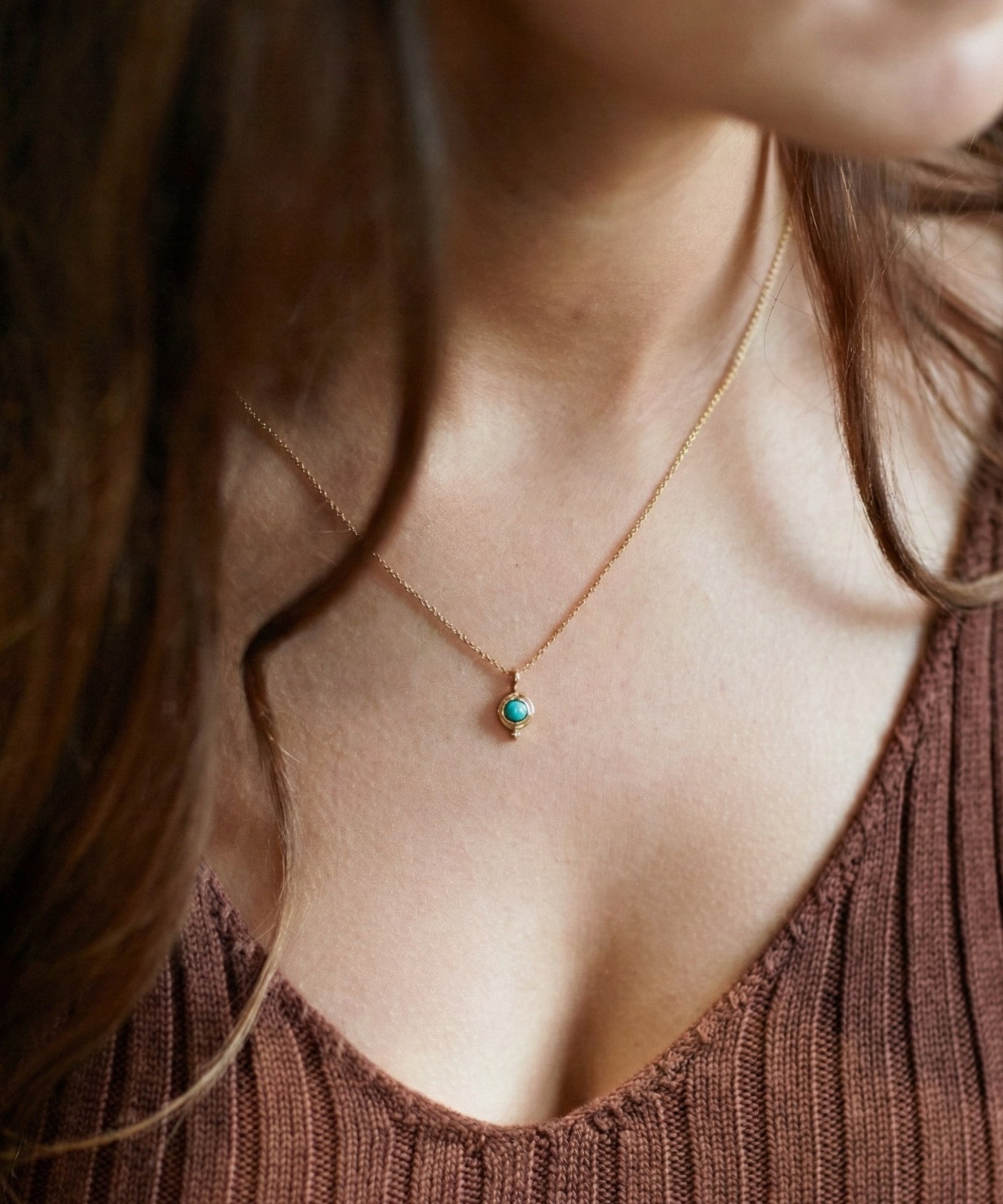 December Birthstone Pendant Necklace | Ottoman Hands Jewellery