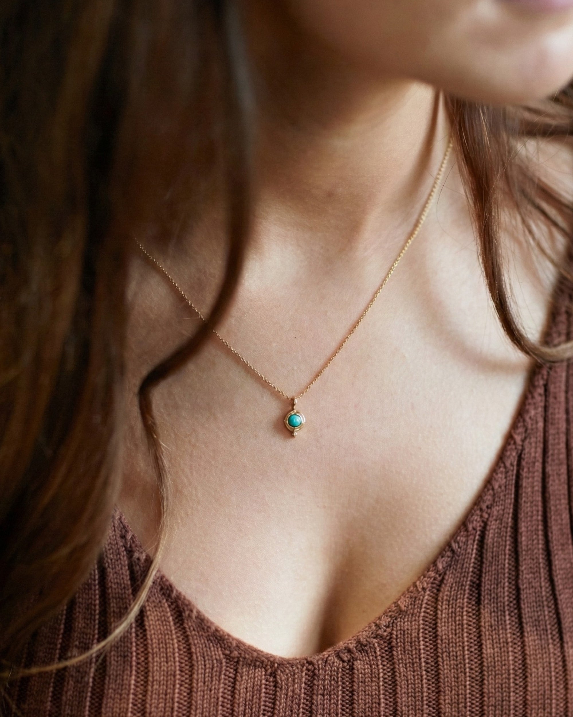 December Birthstone Pendant Necklace | Ottoman Hands Jewellery
