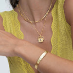 Dela Textured Cuff Bracelet | Sustainable Jewellery by Ottoman Hands